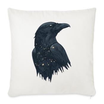 Raven - Sofa pillowcase 17,3'' x 17,3'' (45 x 45 cm) - natural white - Front