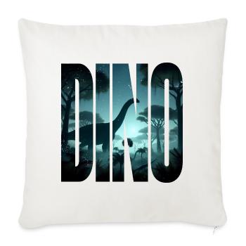 Dino - Sofakissenbezug 45 x 45 cm - Naturweiß  - Vorne
