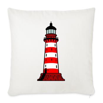 Lighthouse - Sofa pillowcase 17,3'' x 17,3'' (45 x 45 cm) - natural white - Front