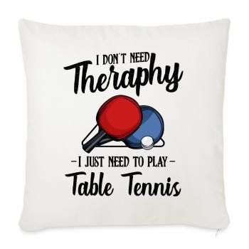 Table tennis - Sofa pillowcase 17,3'' x 17,3'' (45 x 45 cm) - natural white - Front