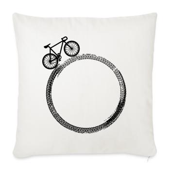 Cycling Bike Bicycle Sport Cycling Biker Cycling - Sofa pillowcase 17,3'' x 17,3'' (45 x 45 cm) - natural white - Front
