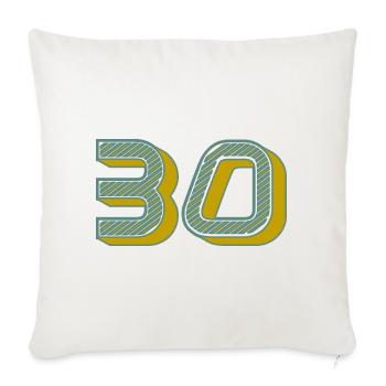 30 - Sofa pillowcase 17,3'' x 17,3'' (45 x 45 cm) - natural white - Front