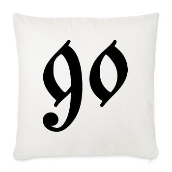 90 - Sofa pillowcase 17,3'' x 17,3'' (45 x 45 cm) - natural white - Front