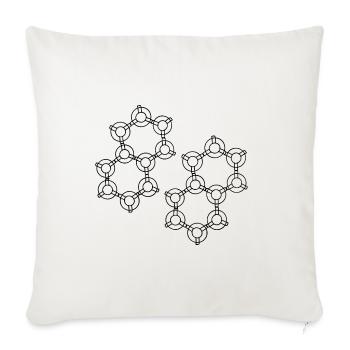 Conception Hexa - Housse de coussin décorative 45 x 45 cm - blanc nature - Devant