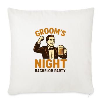 Bachelor party - Sofa pillowcase 17,3'' x 17,3'' (45 x 45 cm) - natural white - Front
