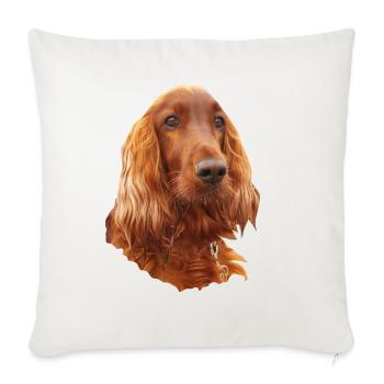 Irish Setter Red - Sofakissenbezug 45 x 45 cm - Naturweiß  - Vorne