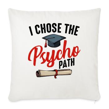 Psychologe - Sofakissenbezug 45 x 45 cm - Naturweiß  - Vorne