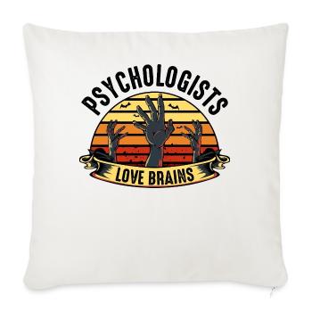 Psychologe - Sofakissenbezug 45 x 45 cm - Naturweiß  - Vorne