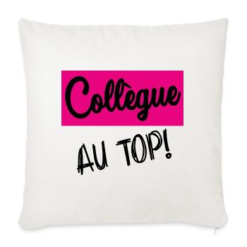 COLLEGUE - Housse de coussin décorative 45 x 45 cm - blanc nature - Devant