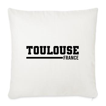 Toulouse | Frankreich - Sofakissenbezug 45 x 45 cm - Naturweiß  - Vorne