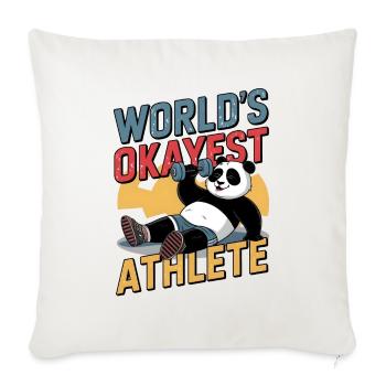 Der okayste Athlet der Welt - Sofakissenbezug 45 x 45 cm - Naturweiß  - Vorne