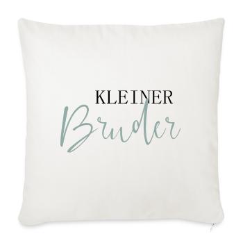Kleiner Bruder - Sofakissenbezug 45 x 45 cm - Naturweiß  - Vorne