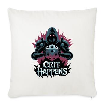 Les coups critiques se produisent - Housse de coussin décorative 45 x 45 cm - blanc nature - Devant