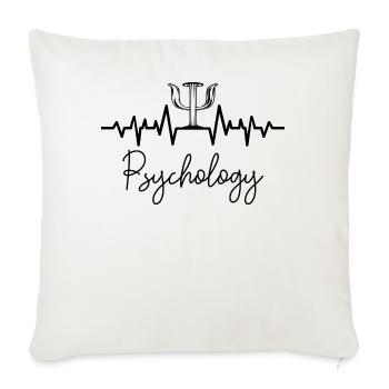 Psychologe - Sofakissenbezug 45 x 45 cm - Naturweiß  - Vorne