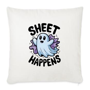 Sheet Happens - Sofa pillowcase 17,3'' x 17,3'' (45 x 45 cm) - natural white - Front