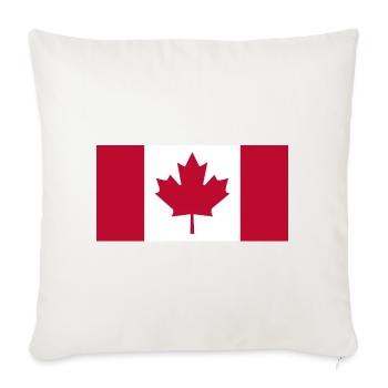 Drapeau canada drapeau érable Canada Day 1867 Toronto - Housse de coussin décorative 45 x 45 cm - blanc nature - Devant