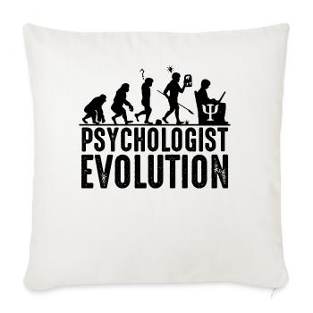 Psychologe - Sofakissenbezug 45 x 45 cm - Naturweiß  - Vorne
