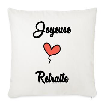 COLLEGUE. DEPART. RETRAITE - Housse de coussin décorative 45 x 45 cm - blanc nature - Devant