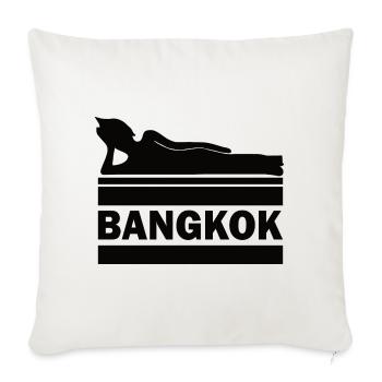 Bangkok Buddha Thailand Temple Wat Pho Souvenir TH - Sofa pillowcase 17,3'' x 17,3'' (45 x 45 cm) - natural white - Front