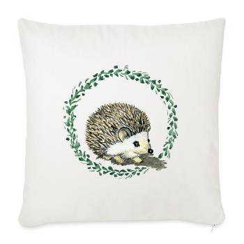 Hedgehog - Sofa pillowcase 17,3'' x 17,3'' (45 x 45 cm) - natural white - Front