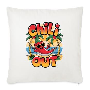 Chili Out - Sofa pillowcase 17,3'' x 17,3'' (45 x 45 cm) - natural white - Front