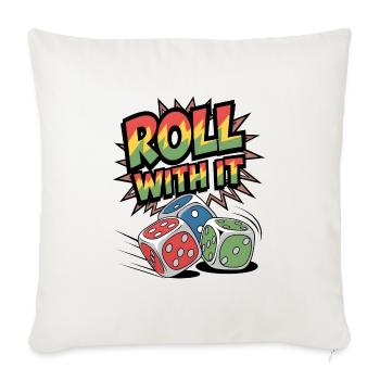 Roll With It - Sofa pillowcase 17,3'' x 17,3'' (45 x 45 cm) - natural white - Front