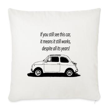 500 Italy - Sofa pillowcase 17,3'' x 17,3'' (45 x 45 cm) - natural white - Front