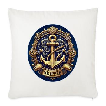 Skipper Logo - Sofakissenbezug 45 x 45 cm - Naturweiß  - Vorne