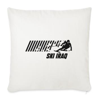Ski Iraq - Sofa pillowcase 17,3'' x 17,3'' (45 x 45 cm) - natural white - Front