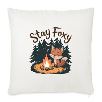 Stay Foxy - Sofa pillowcase 17,3'' x 17,3'' (45 x 45 cm) - natural white - Front