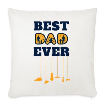 best dad ever - Sofakissenbezug 45 x 45 cm - Naturweiß  - Vorne