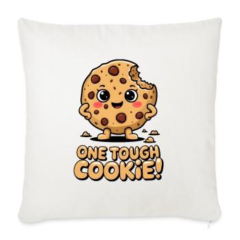 One Tough Cookie! - Sofa pillowcase 17,3'' x 17,3'' (45 x 45 cm) - natural white - Front