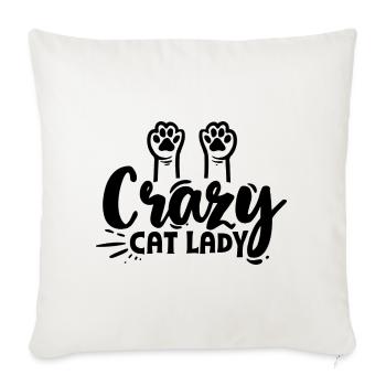 Cat Lover - Housse de coussin décorative 45 x 45 cm - blanc nature - Devant