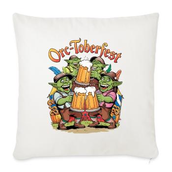 Orc-toberfest - Sofa pillowcase 17,3'' x 17,3'' (45 x 45 cm) - natural white - Front