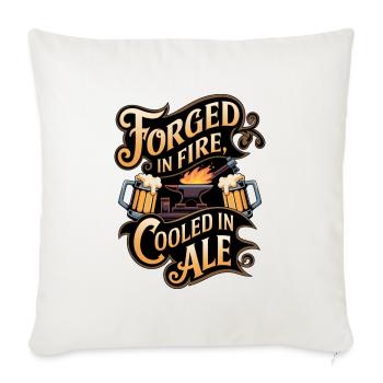 Forge In Fire Cooled In Ale - Sofa pillowcase 17,3'' x 17,3'' (45 x 45 cm) - natural white - Front