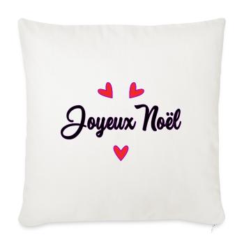 HAPPY NEW YEAR. NEW YEAR'S EVE. BEST WISHES - Sofa pillowcase 17,3'' x 17,3'' (45 x 45 cm) - natural white - Front