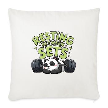 Resting Between Sets - Sofa pillowcase 17,3'' x 17,3'' (45 x 45 cm) - natural white - Front