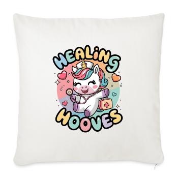 Healing Hooves - Sofa pillowcase 17,3'' x 17,3'' (45 x 45 cm) - natural white - Front