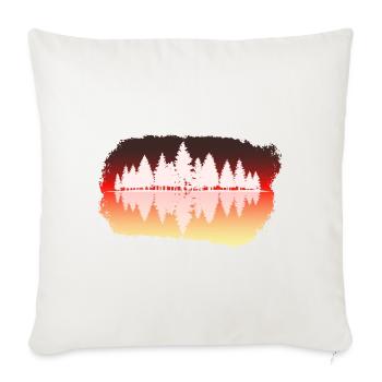 Wald - Forest - Sofakissenbezug 45 x 45 cm - Naturweiß  - Vorne