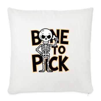 Bone To Pick - Sofa pillowcase 17,3'' x 17,3'' (45 x 45 cm) - natural white - Front