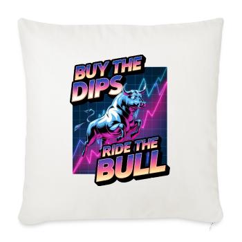 Buy The Dips Ride The Bull - Sofa pillowcase 17,3'' x 17,3'' (45 x 45 cm) - natural white - Front