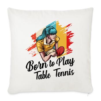 Table tennis - Sofa pillowcase 17,3'' x 17,3'' (45 x 45 cm) - natural white - Front