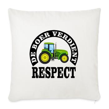 Landwirte verdienen Respekt - Sofakissenbezug 45 x 45 cm - Naturweiß  - Vorne
