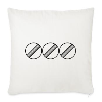 UNLIMITED TRIO par Unlimited Apparel - Housse de coussin décorative 45 x 45 cm - blanc nature - Devant
