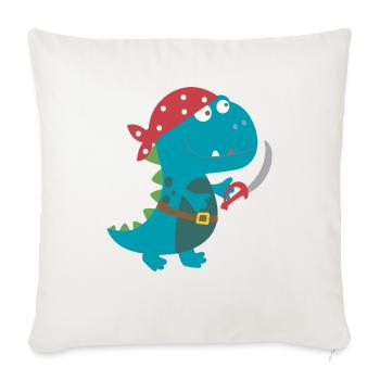 Dino Pirat costume de pirate costume Halloween Carnaval garçon - Housse de coussin décorative 45 x 45 cm - blanc nature - Devant