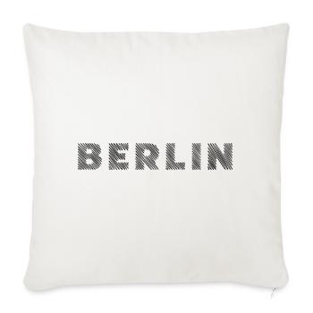 Berlin German Capital Hatching Letter - Sofa pillowcase 17,3'' x 17,3'' (45 x 45 cm) - natural white - Front