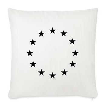 Star Circle Logo - Sofakissenbezug 45 x 45 cm - Naturweiß  - Vorne