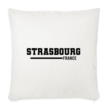 Strasbourg | France - Sofa pillowcase 17,3'' x 17,3'' (45 x 45 cm) - natural white - Front