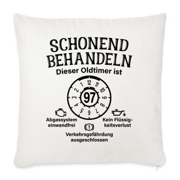 97. Geburtstag Schonend Behandeln Oldtimer Ist 97 - Sofakissenbezug 45 x 45 cm - Naturweiß  - Vorne