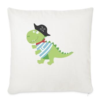 Dino Pirat costume de pirate costume Halloween Carnaval garçon - Housse de coussin décorative 45 x 45 cm - blanc nature - Devant